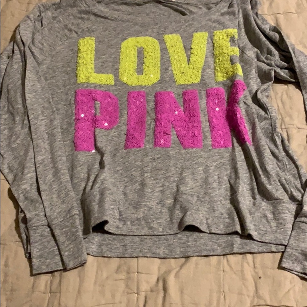 Long sleeve pink shirt